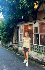 Ruffle Bottom Babydoll Top Sewing Pattern | Olivia Top