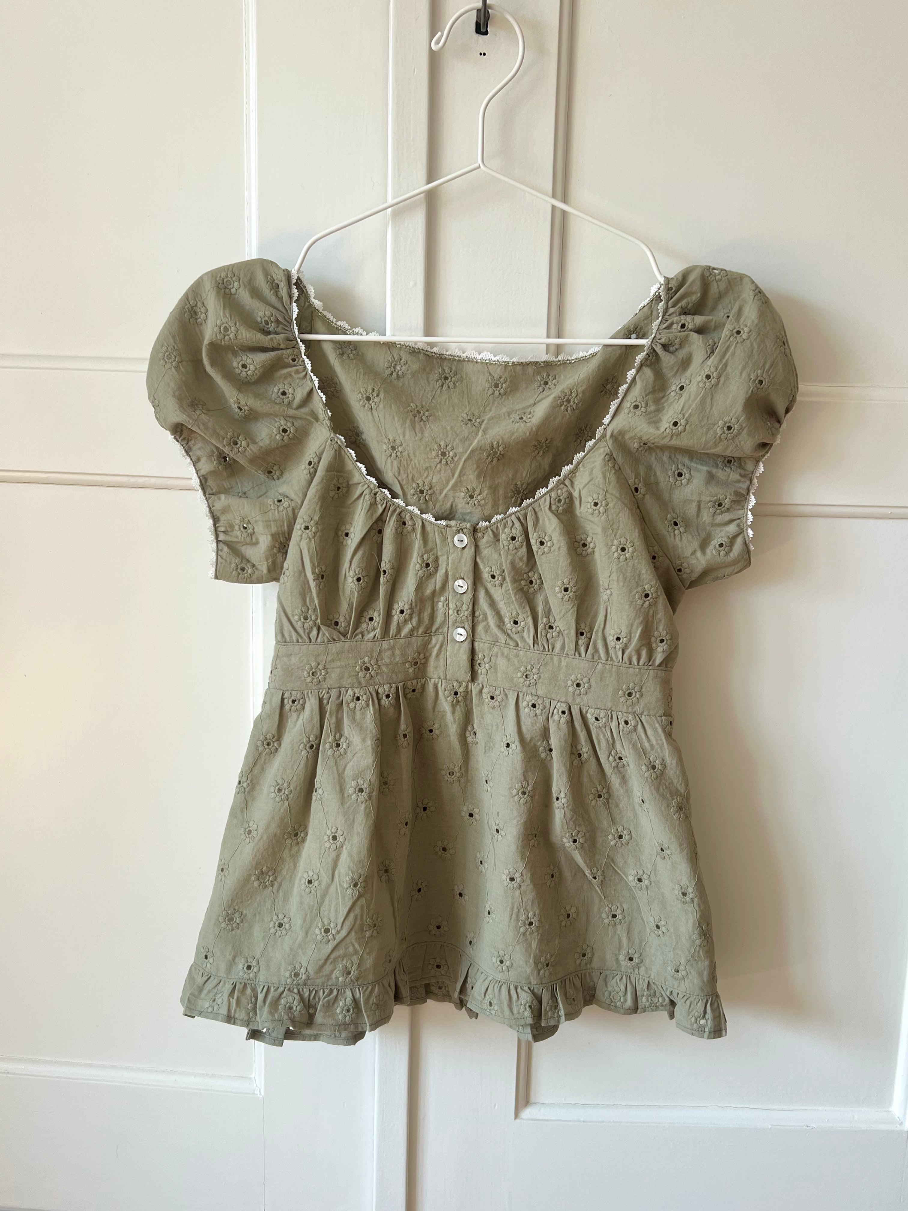 Ruffle Bottom Babydoll Top Sewing Pattern | Olivia Top
