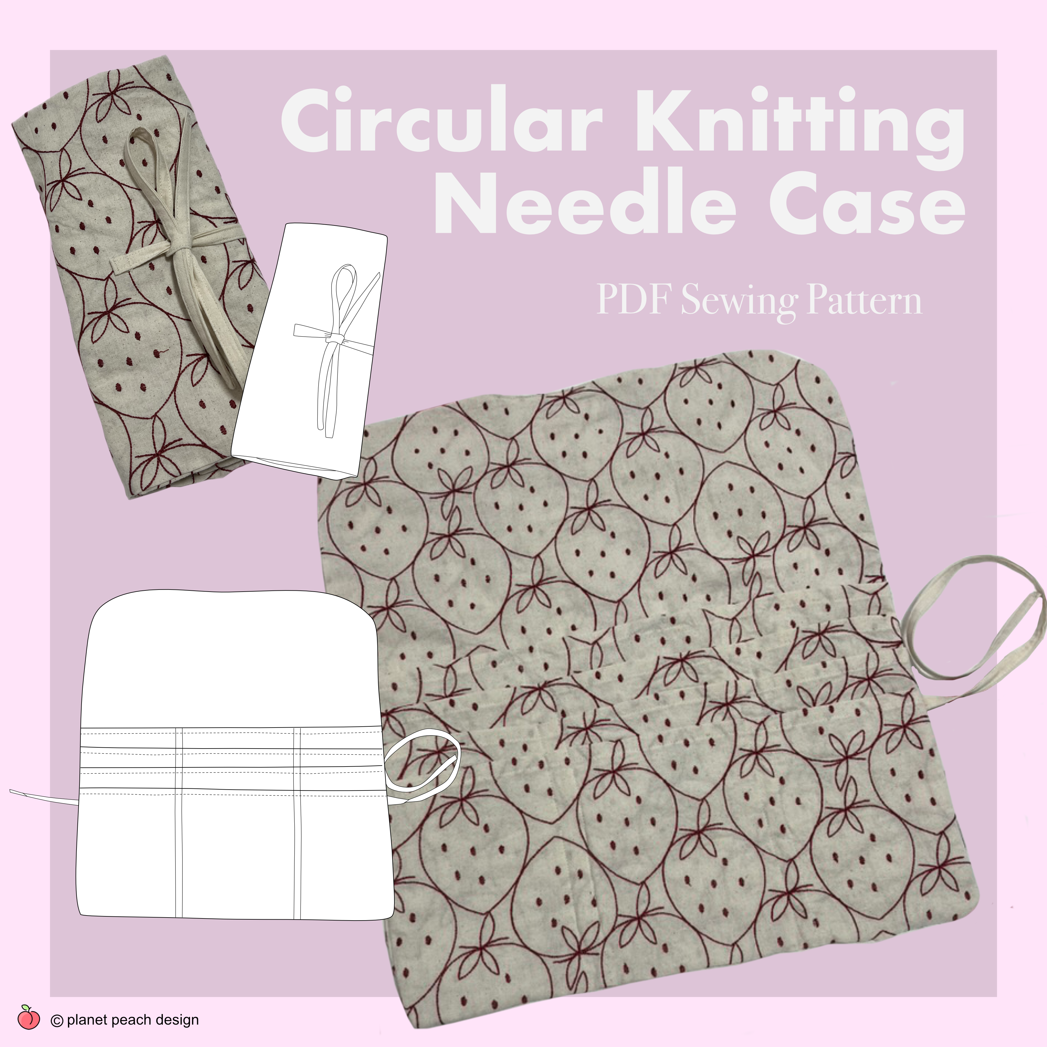 Circular Knitting Needle Case | Caroline Case