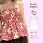 Fitted Cami Sewing Pattern | Rainn Top