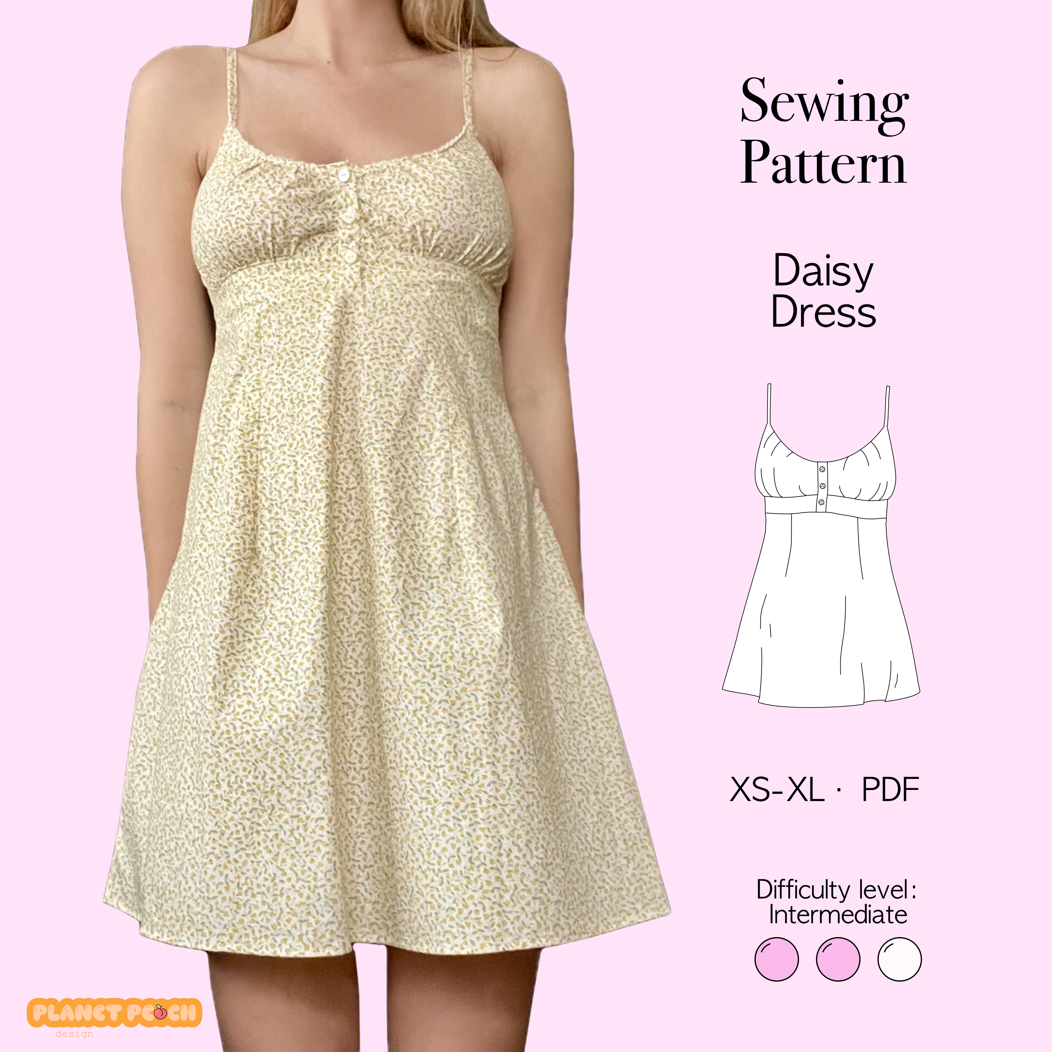 Babydoll Dress Sewing Pattern | Daisy Dress