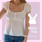 Babydoll Top Sewing Pattern | Melly Top