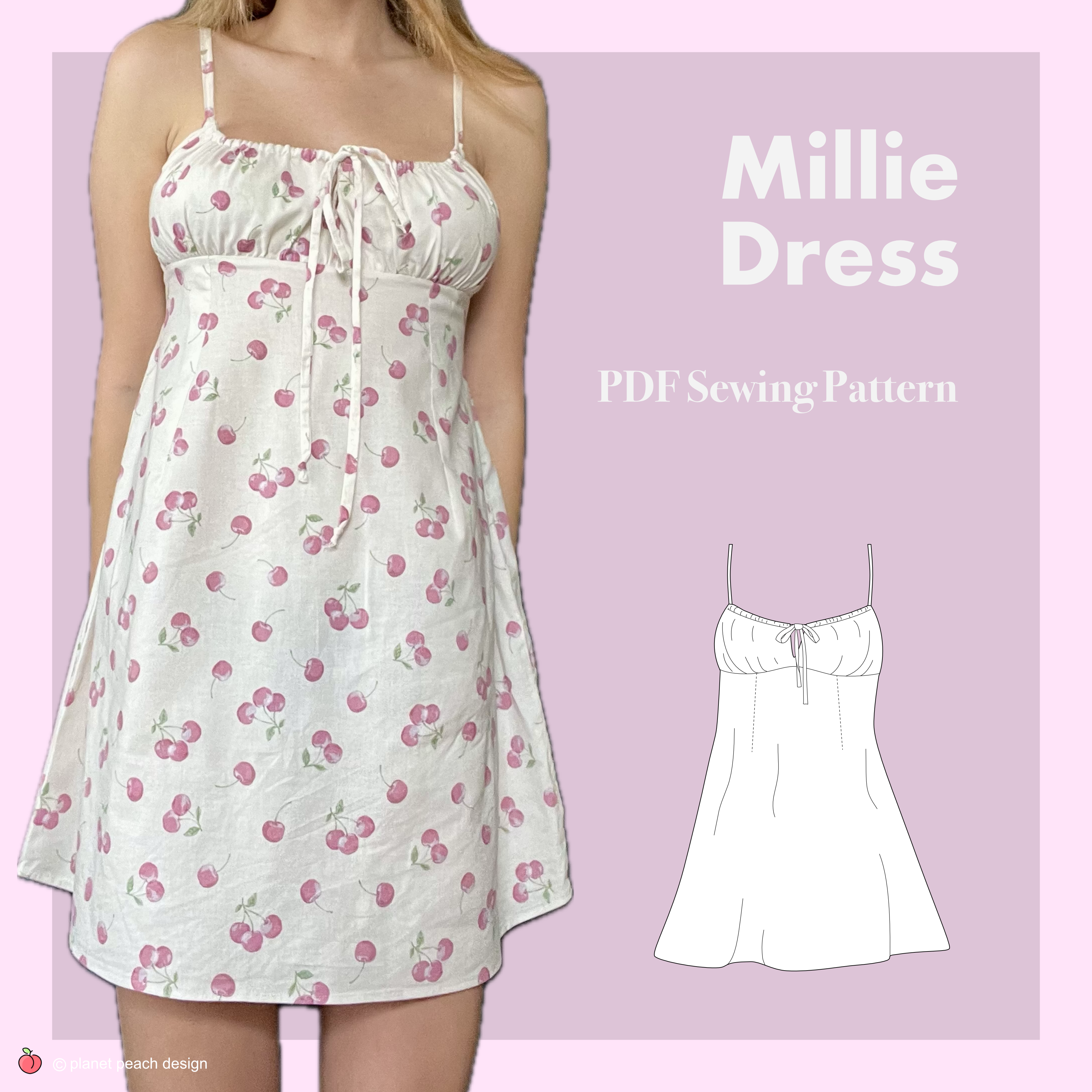 Milkmaid Dress Sewing Pattern | Millie Dress