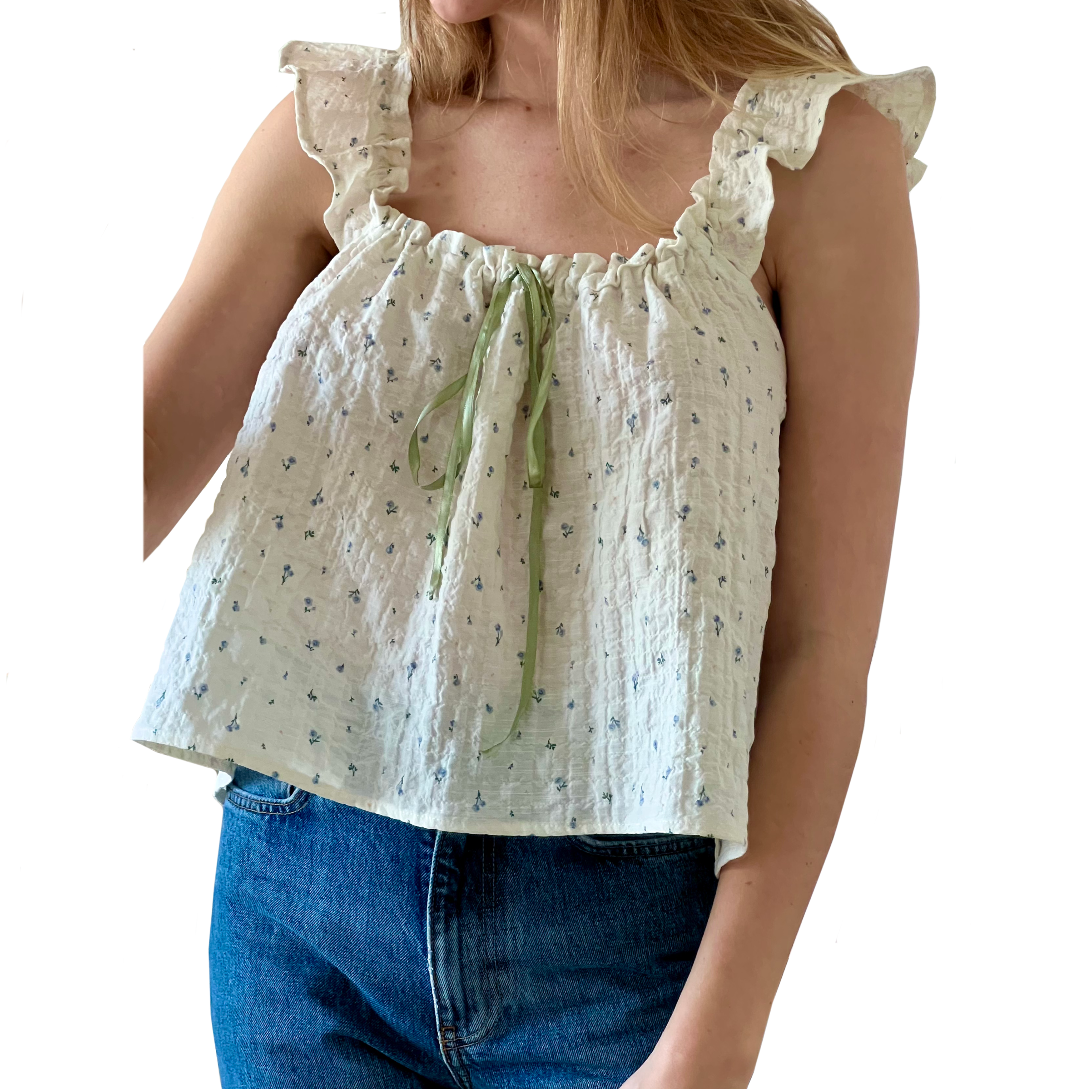 Cottagecore Babydoll Top Sewing Pattern | Brooke Top