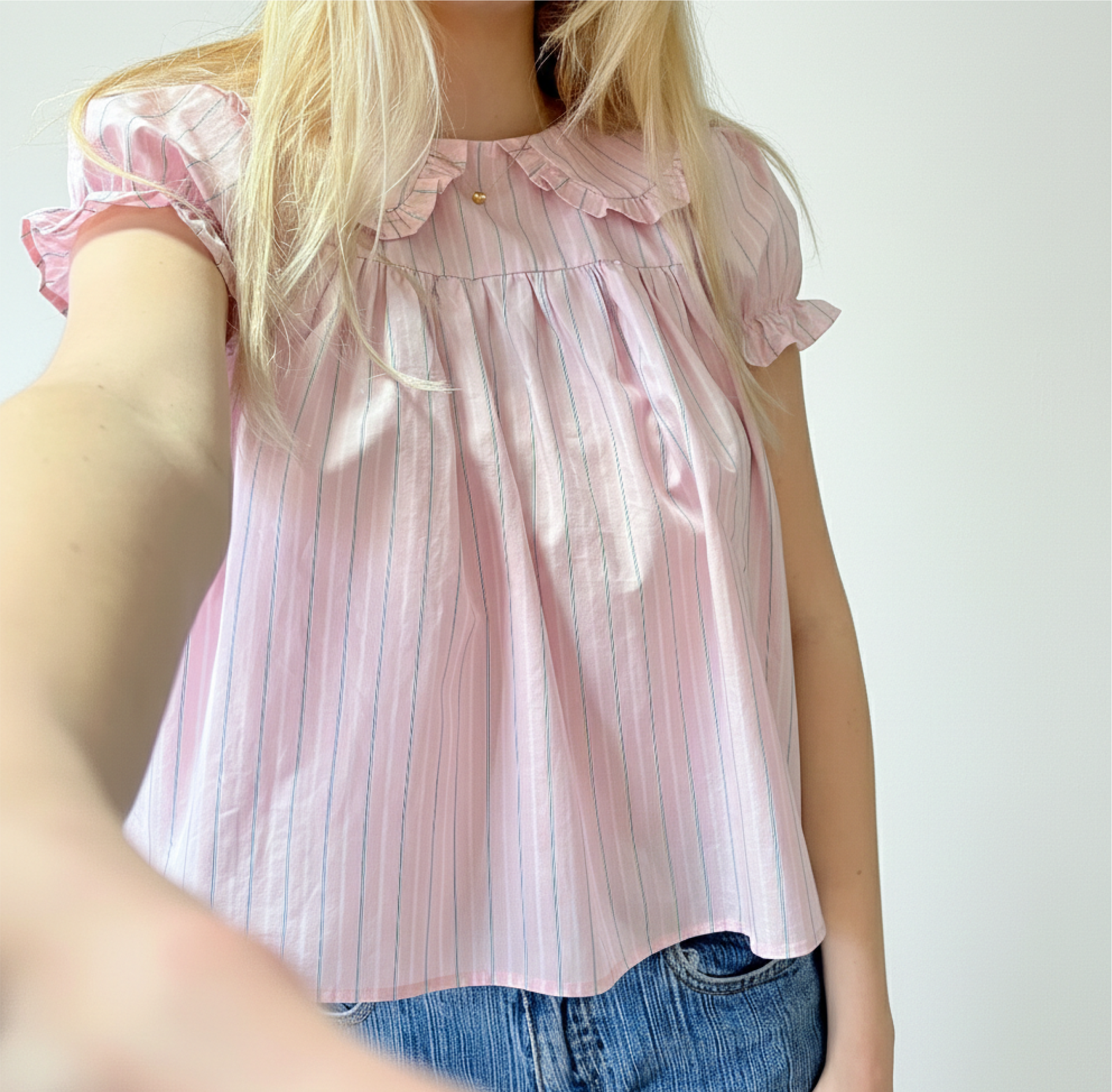 Rounded Collar Dress & Blouse Sewing Pattern | Darling Dress/Top