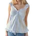 Button-Front Blouse Sewing Pattern I Esther Top