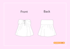 2000s Bandeau Top Sewing Pattern | Haley Top