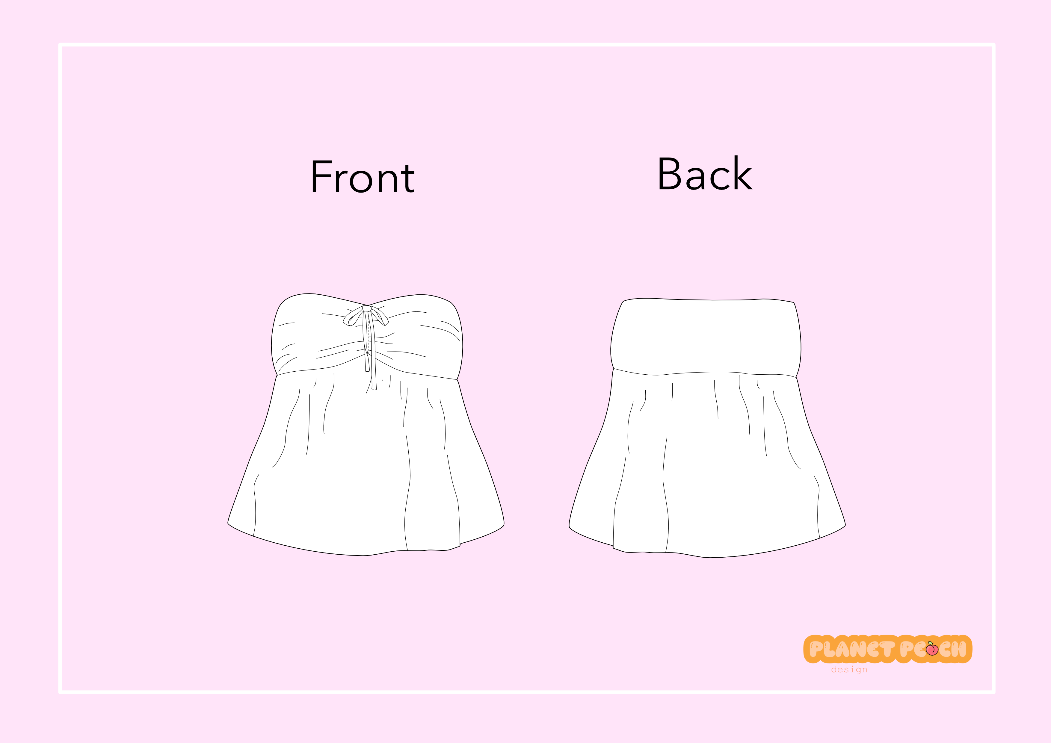 2000s Bandeau Top Sewing Pattern | Haley Top