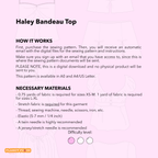 2000s Bandeau Top Sewing Pattern | Haley Top