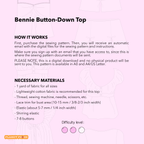 Button-Down Cami Sewing Pattern | Bennie Top
