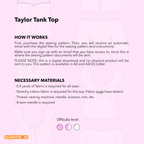 Tank Top Sewing Pattern | Taylor Top