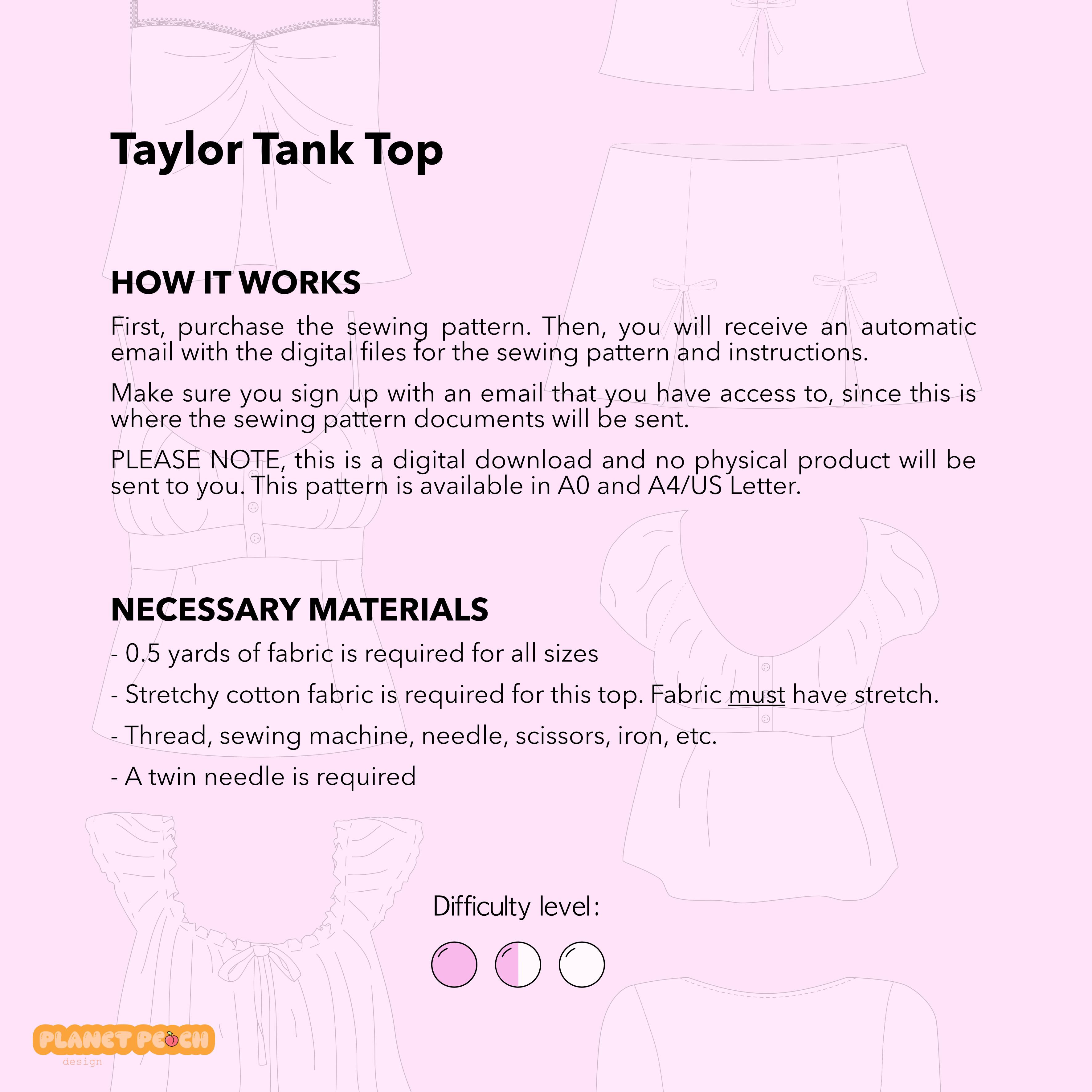 Tank Top Sewing Pattern | Taylor Top