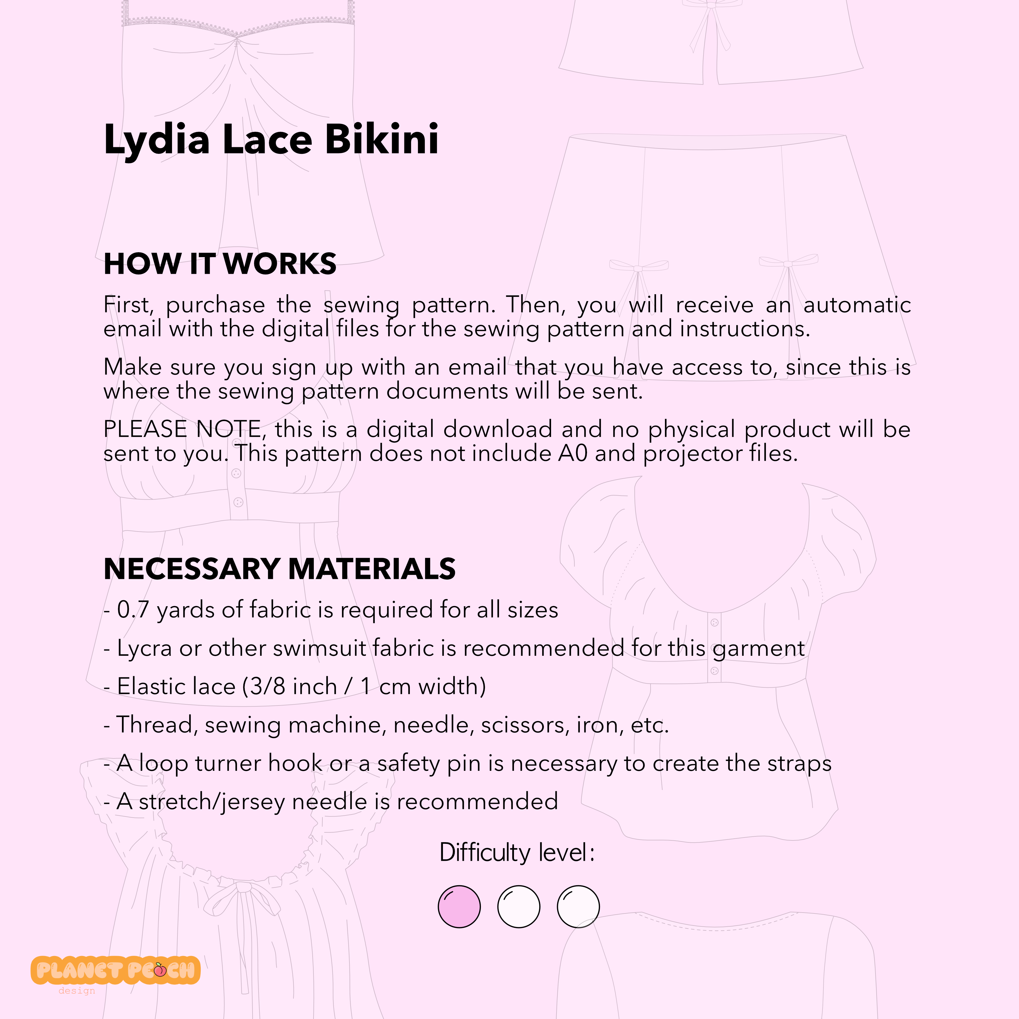 Lace Bikini Sewing Pattern | Lydia Bikini