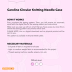 Circular Knitting Needle Case | Caroline Case