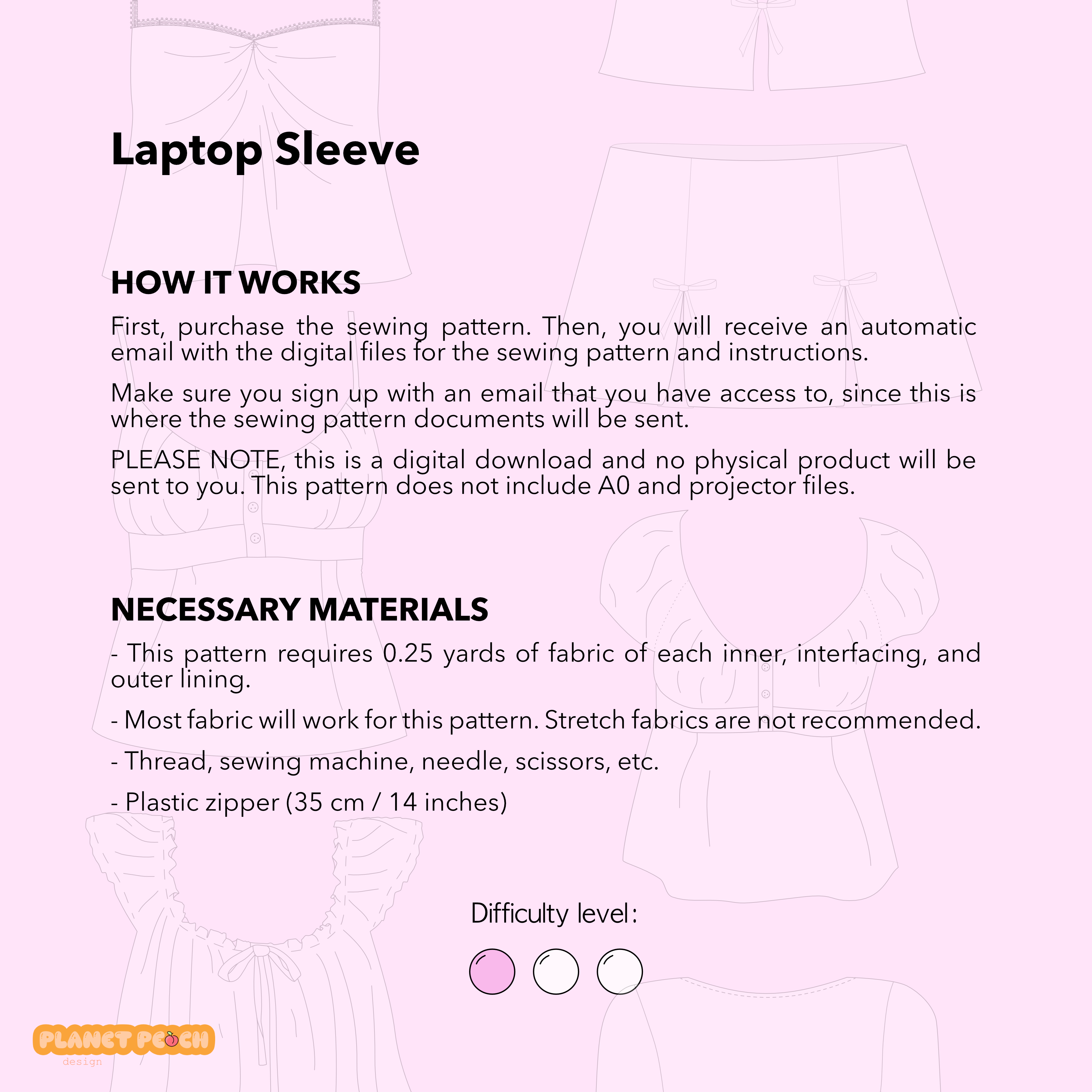 Laptop Sleeve Sewing Pattern