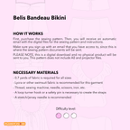 Bandeau Bikini Sewing Pattern | Belis Bikini