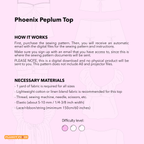 Babydoll Peplum Top Sewing Pattern | Phoenix Top