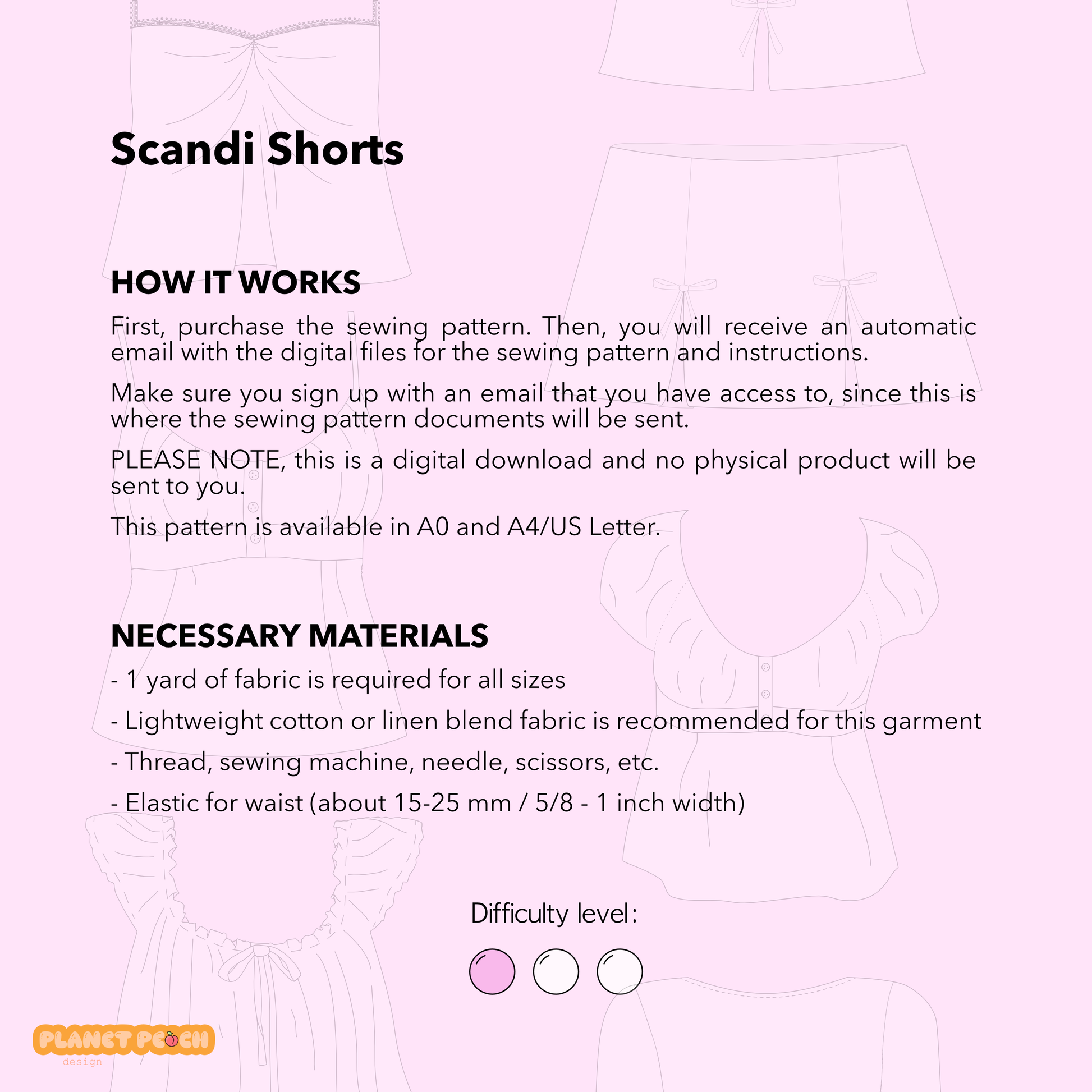 Scandi Boxer Shorts Sewing Pattern