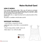 Fitted Cami Sewing Pattern | Rainn Top