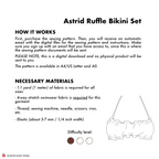Ruffle Bikini Sewing Pattern | Astrid Bikini