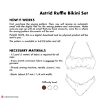 Ruffle Bikini Sewing Pattern | Astrid Bikini