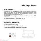 Fold Over Mini Shorts Sewing Pattern | Mia Shorts (2 lengths)
