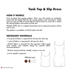 Tank Top & Slip Dress Sewing Pattern | Taylor Top & Dress