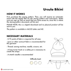 Cut-out Bikini Sewing Pattern | Ursula Bikini
