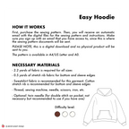 Easy Hoodie Sewing Pattern