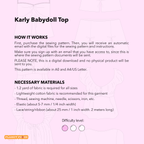 Coquette Babydoll Top Sewing Pattern | Karly Top
