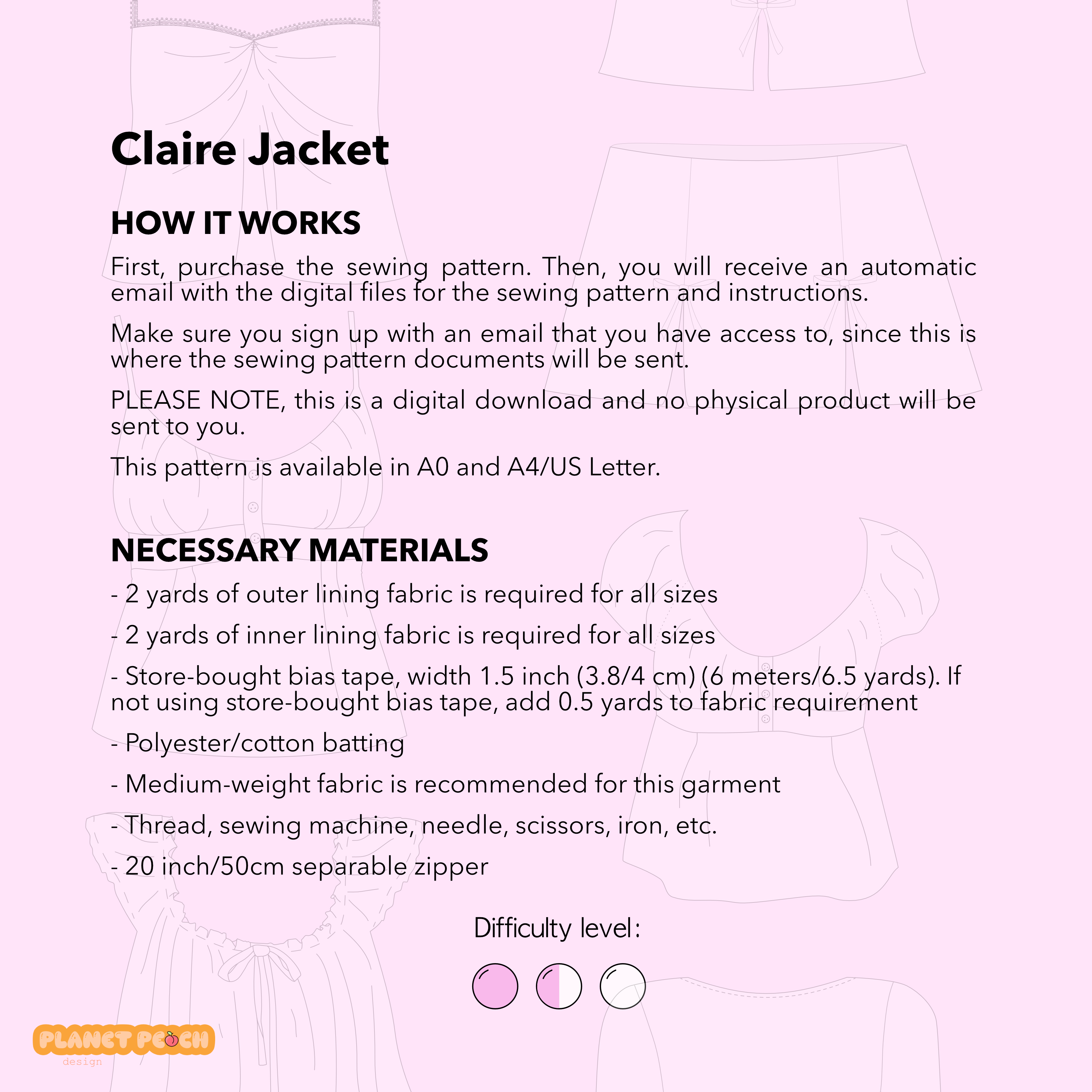 Oversized Collar Jacket | Claire Jacket