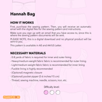 Slouchy Tote Bag Sewing Pattern | Hannah Bag