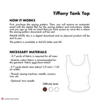 Lace Trim Tank Top Sewing Pattern | Tiffany Top