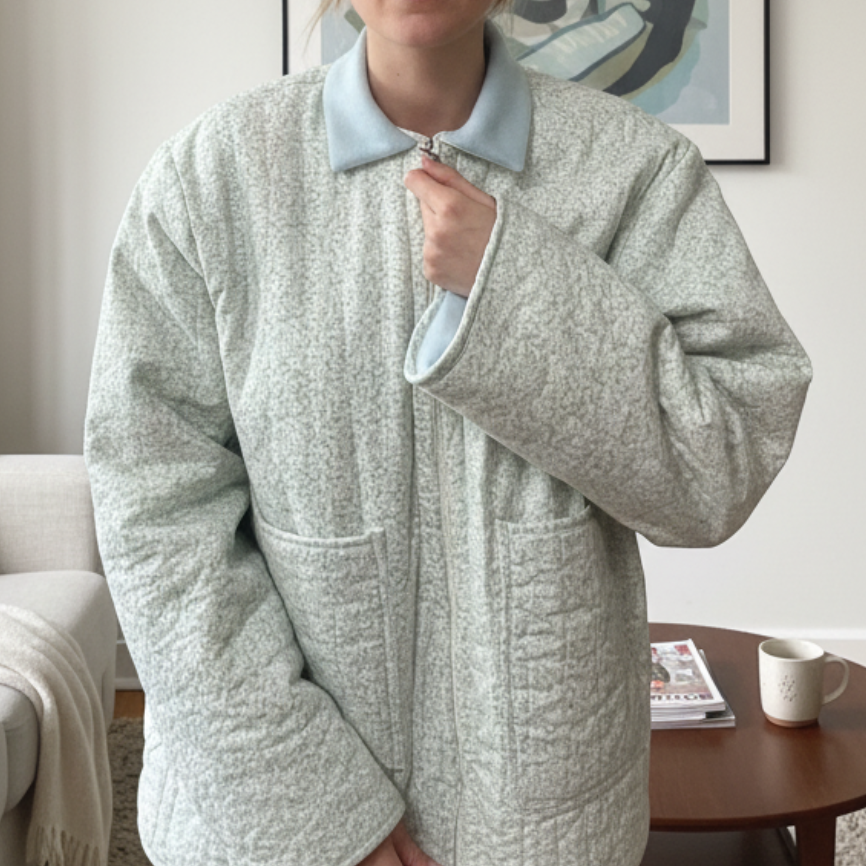 Oversized Collar Jacket | Claire Jacket