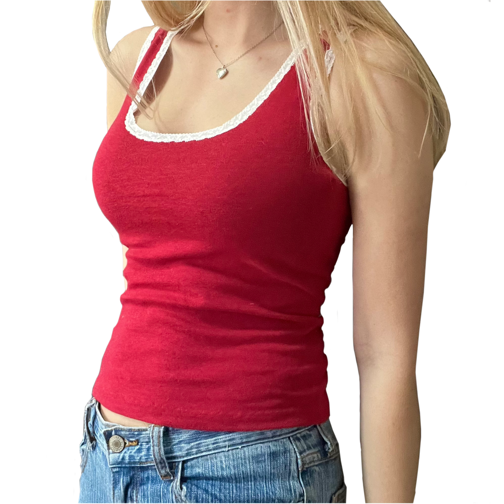 Lace Trim Tank Top Sewing Pattern | Tiffany Top